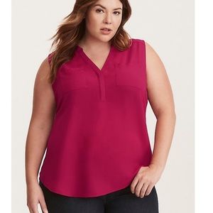 Torrid - Georgette Pullover Tank Top Blouse